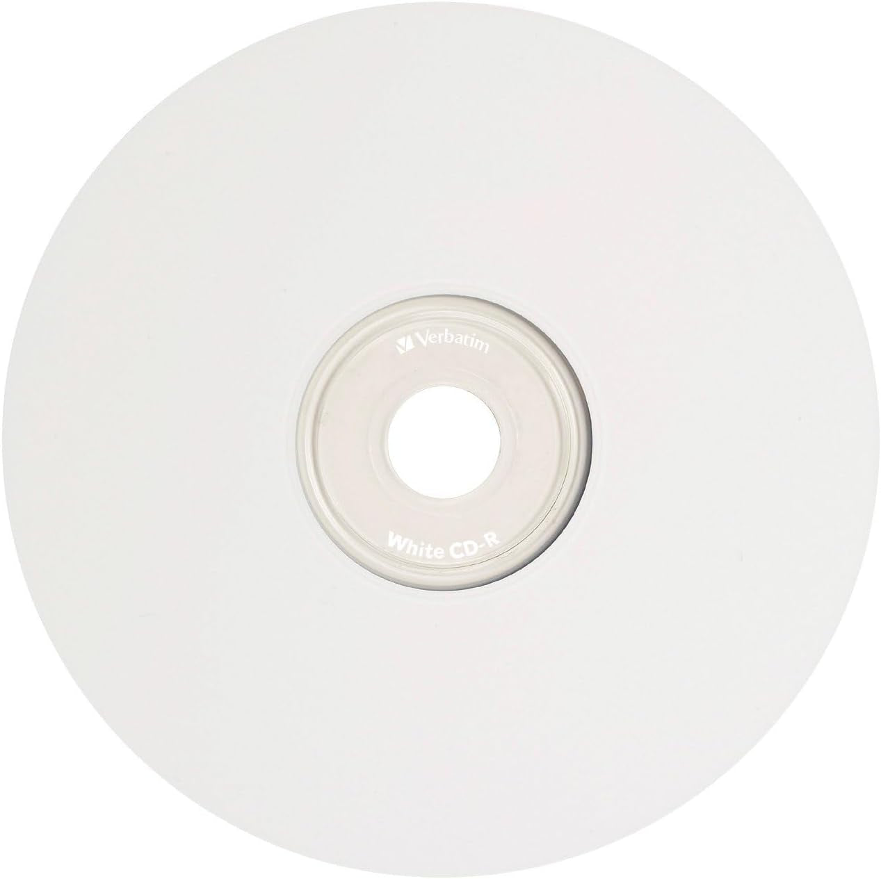 CD-R Blank Discs 700MB 80 Minutes 52X Recordable Disc for Data and Music with Blank White Surface - 100 Pack Spindle